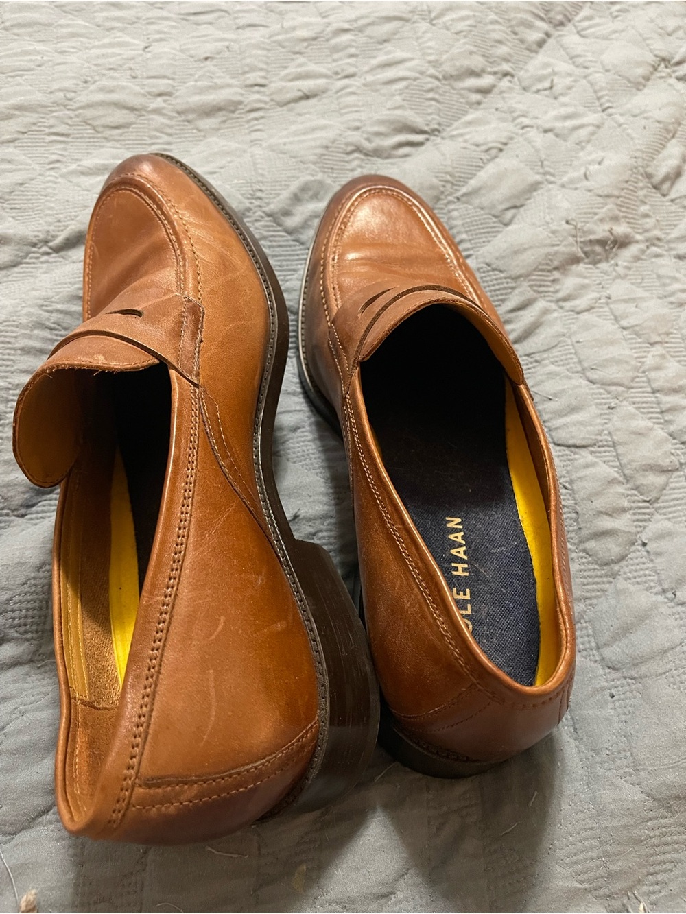 Cole Haan Brown Leather Penny Loafers